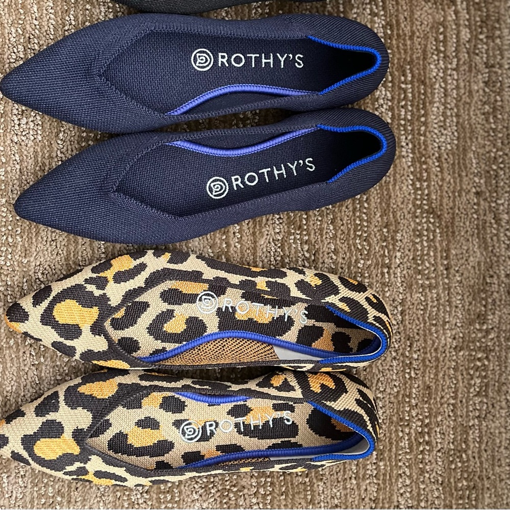 2 pair Size 7 Rothy’s barley worn